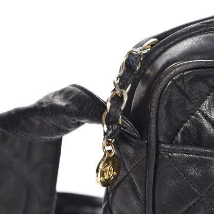 Chanel Lambskin Quilted CC Camera Case Black 9 of 11