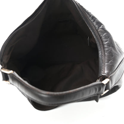 Gucci Guccissima Large Hobo Dark Brown 5 of 13