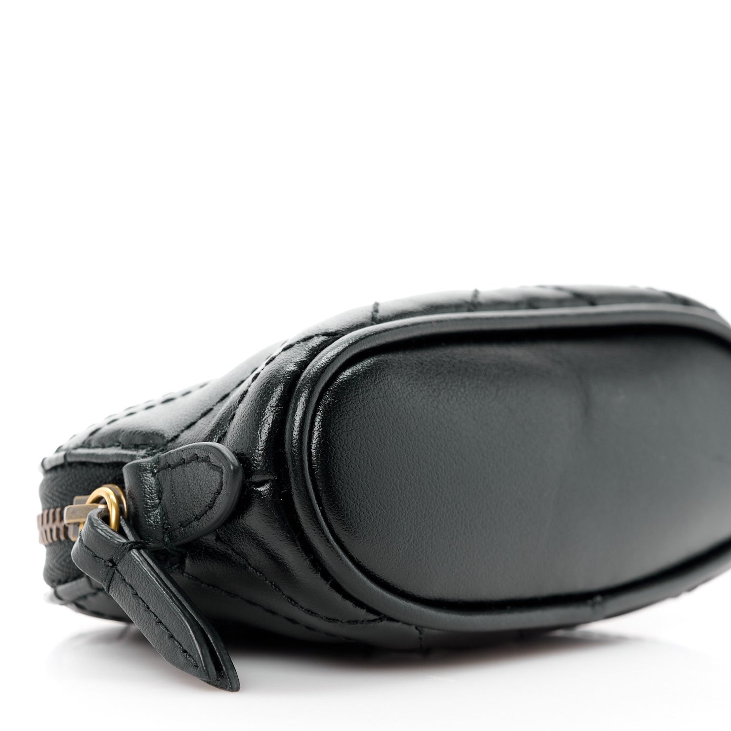 Calfskin Matelasse GG Marmont Key Pouch Black