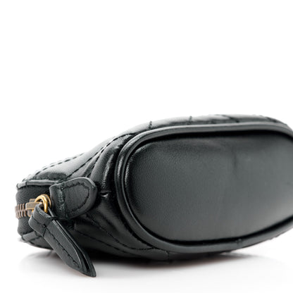 Gucci Calfskin Matelasse GG Marmont Key Pouch Black 9 of 11