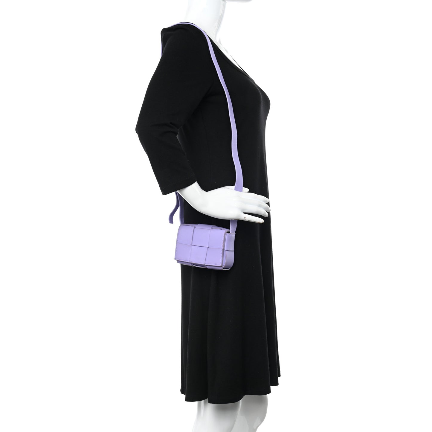 Lambskin Intreccio Candy Cassette Crossbody Bag Wisteria