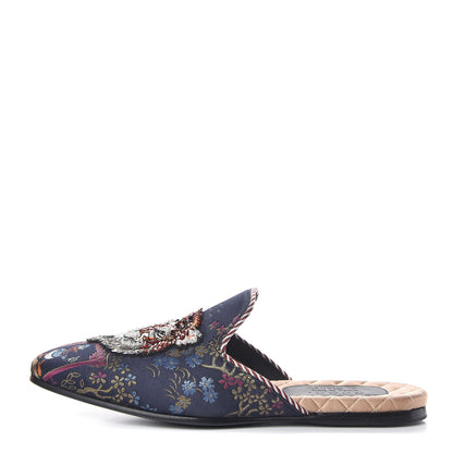 Gucci X DISNEY Jacquard Japanese Donald Duck Embellished Mens Slippers 9 Tide Multicolor Bordeaux 1 of 9