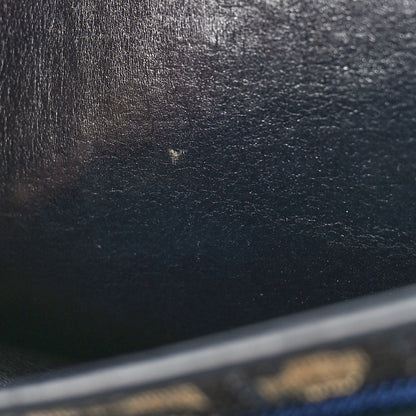 Christian Dior Monogram Flap Clutch Navy Blue 9 of 9