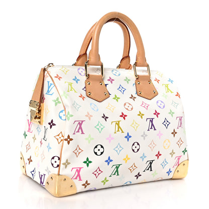Louis Vuitton Monogram Multicolor Speedy 30 White 3 of 11