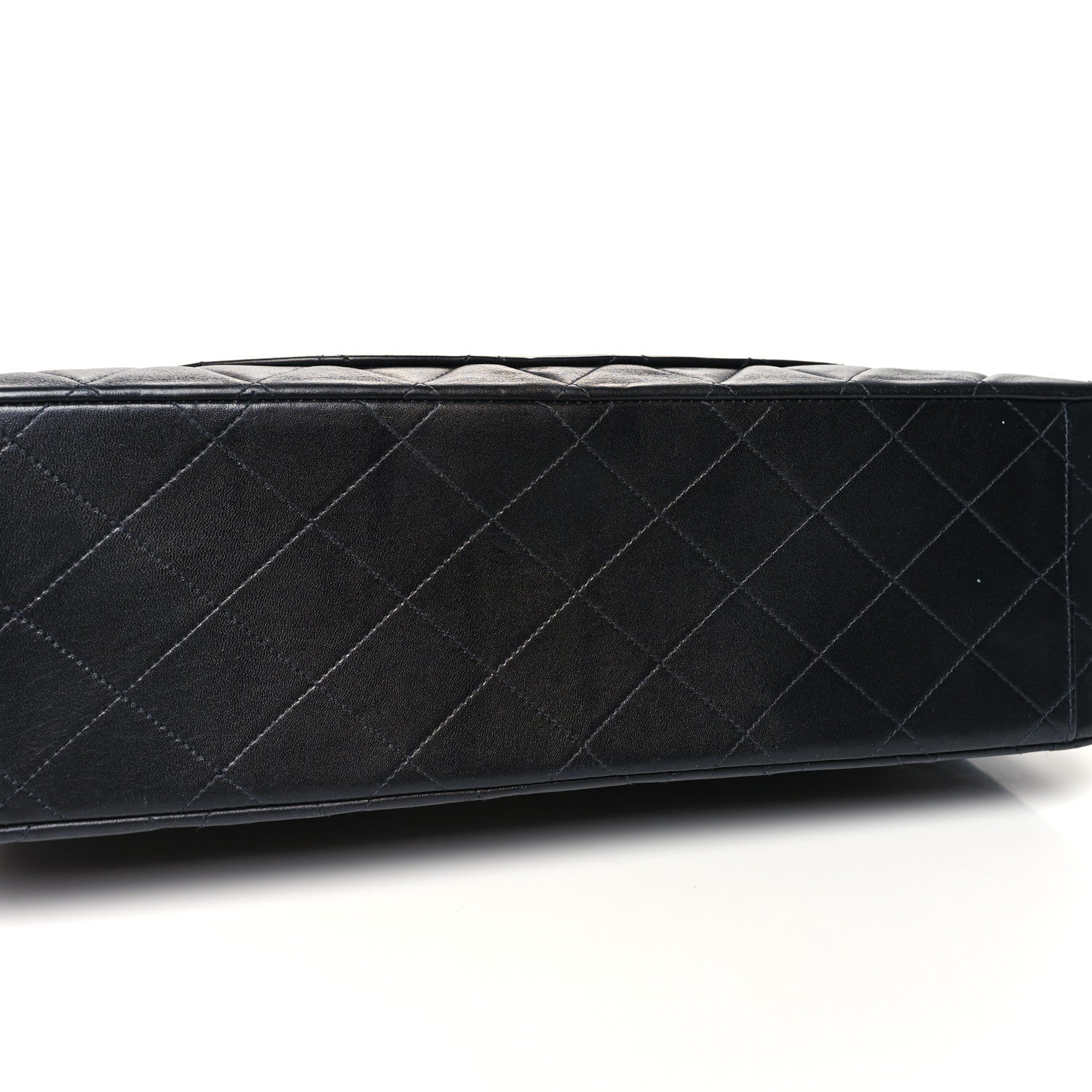 Chanel Lambskin Quilted XL Jumbo Single Flap Black 12 of 14