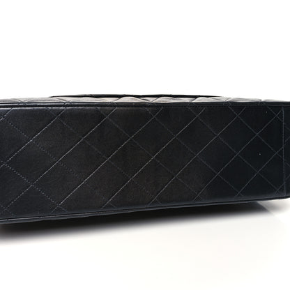 Chanel Lambskin Quilted XL Jumbo Single Flap Black 12 of 14