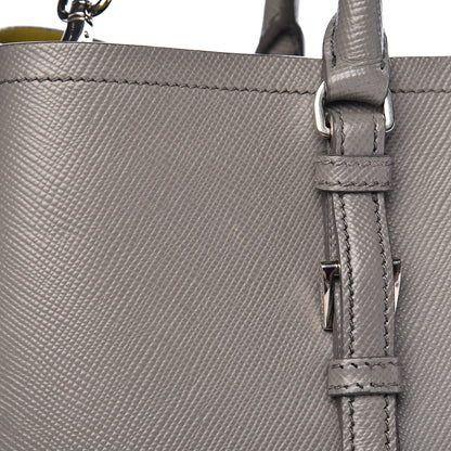 Prada Saffiano Cuir Medium Double Handle Tote Marmo Salvia 15 of 20