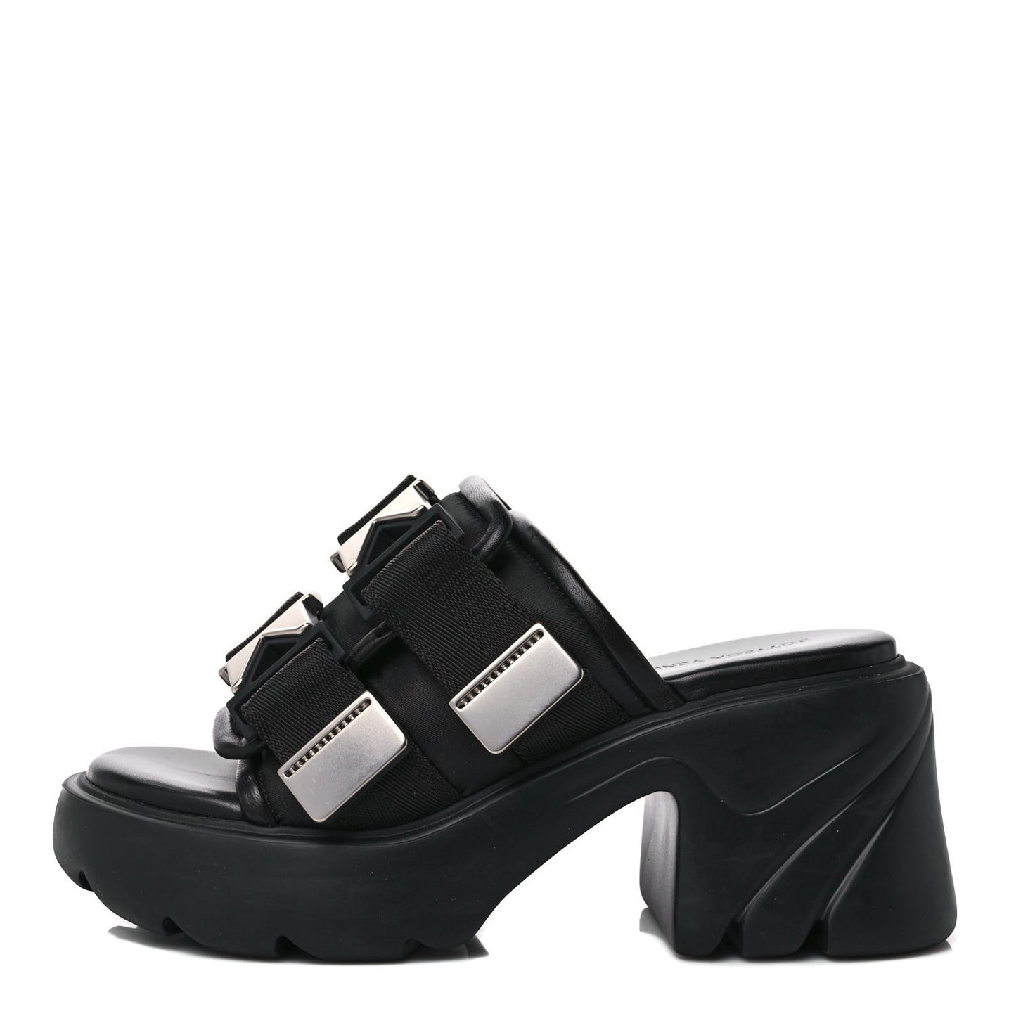 Nappa Flash 80mm Sandals 38 Black