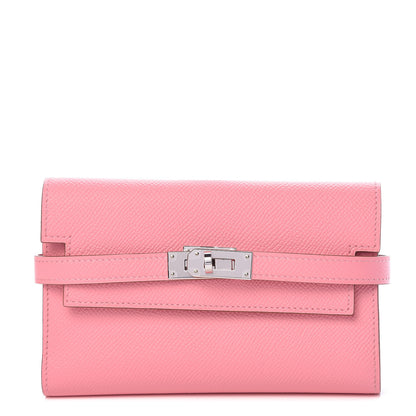 Hermes Epsom Medium Kelly Wallet Rose Confetti 1 of 8