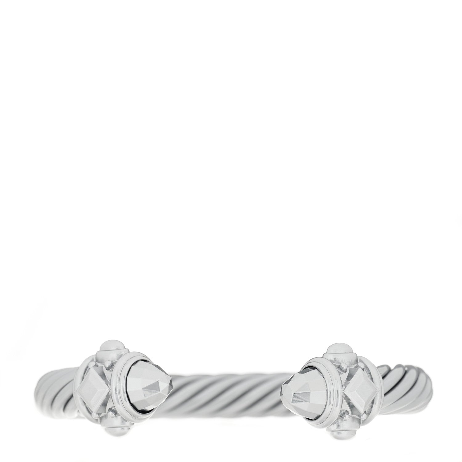 David Yurman Aluminum 10mm Cable Renaissance Bracelet Grey 1 of 5