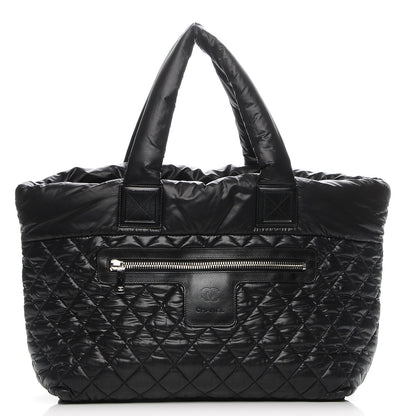 Chanel Nylon Quilted Large Coco Cocoon Tote Black 1 of 7
