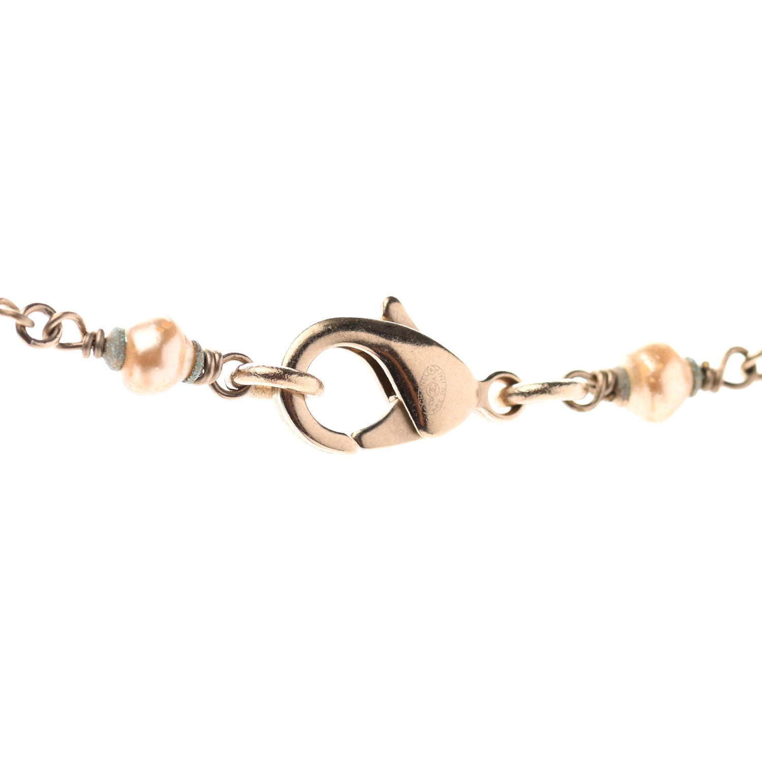Chanel Pearl CC Long Necklace Gold 5 of 6