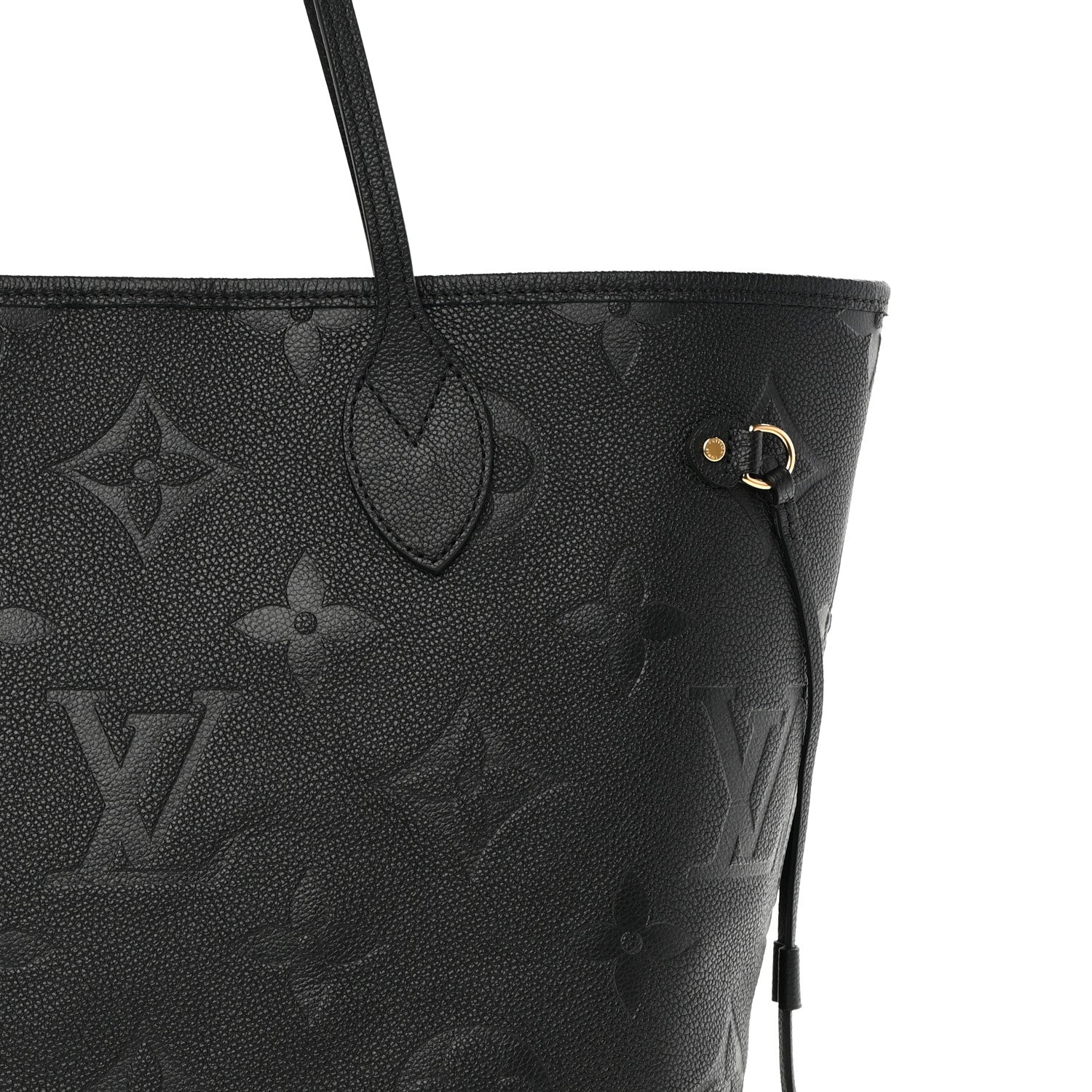 Louis Vuitton Empreinte Monogram Giant Neverfull MM Black 7 of 11