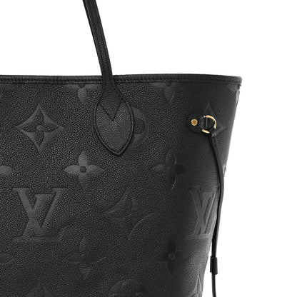 Louis Vuitton Empreinte Monogram Giant Neverfull MM Black 7 of 11