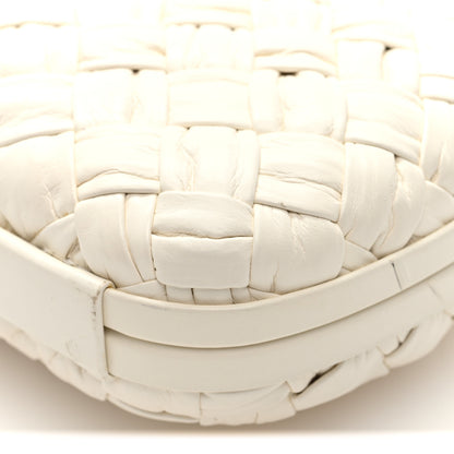 Bottega Veneta Foulard Intrecciato Minaudiere Knot Clutch Bone 9 of 9