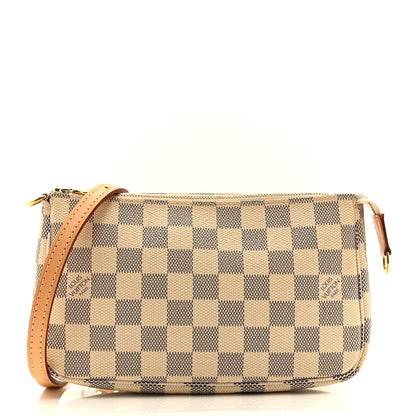 Louis Vuitton Damier Azur Accessories Pochette Long Strap 1 of 10