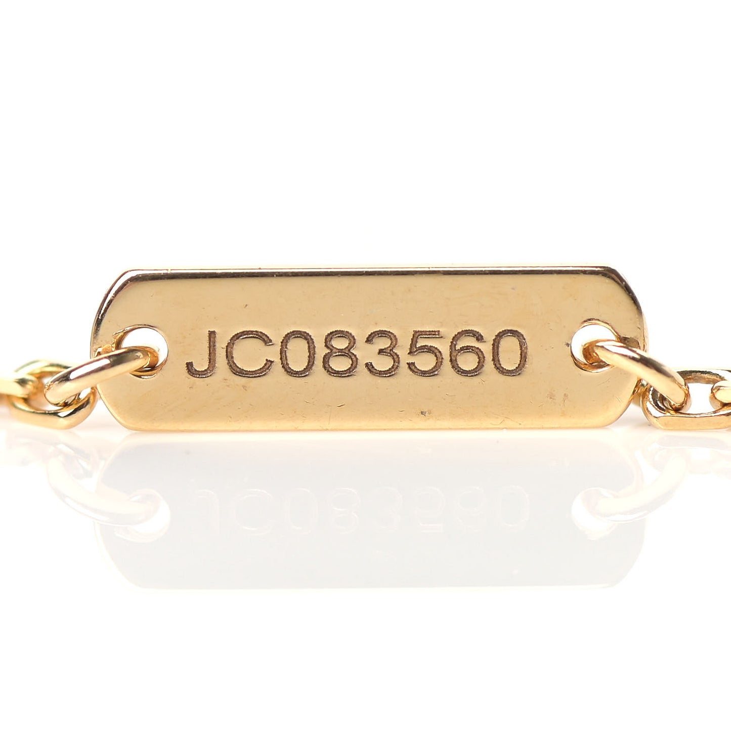 18K Yellow Gold Mother of Pearl Vintage Alhambra Pendant Necklace