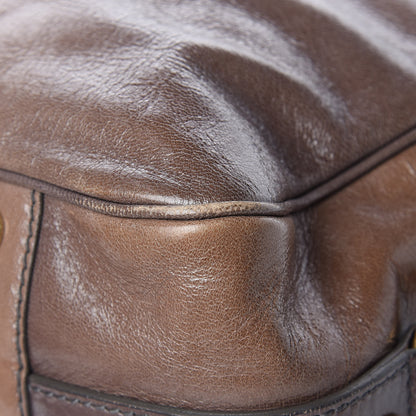Saint Laurent Glazed Goatskin Muse Messenger Brown 12 of 18