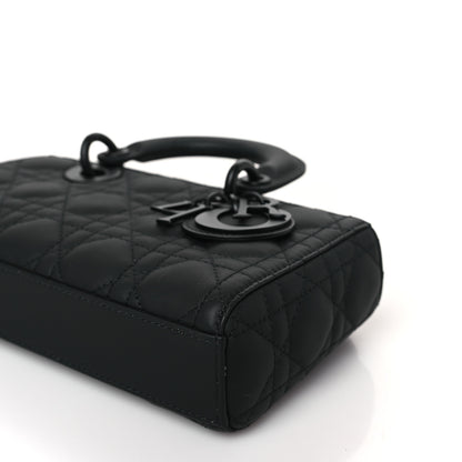 Christian Dior Ultra Matte Calfskin Cannage Small Lady D-Joy Black 8 of 9