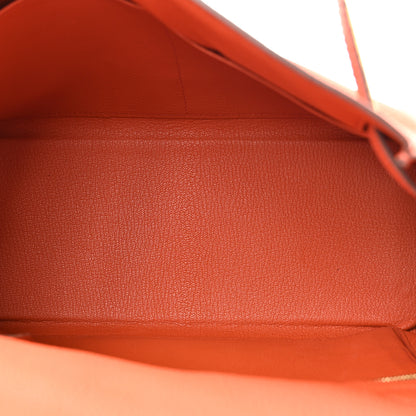 Hermes Togo Kelly Retourne 28 Terre Battue 5 of 12