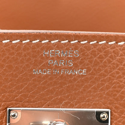 Hermes Evercolor Kelly Wallet To Go Gold 6 of 11