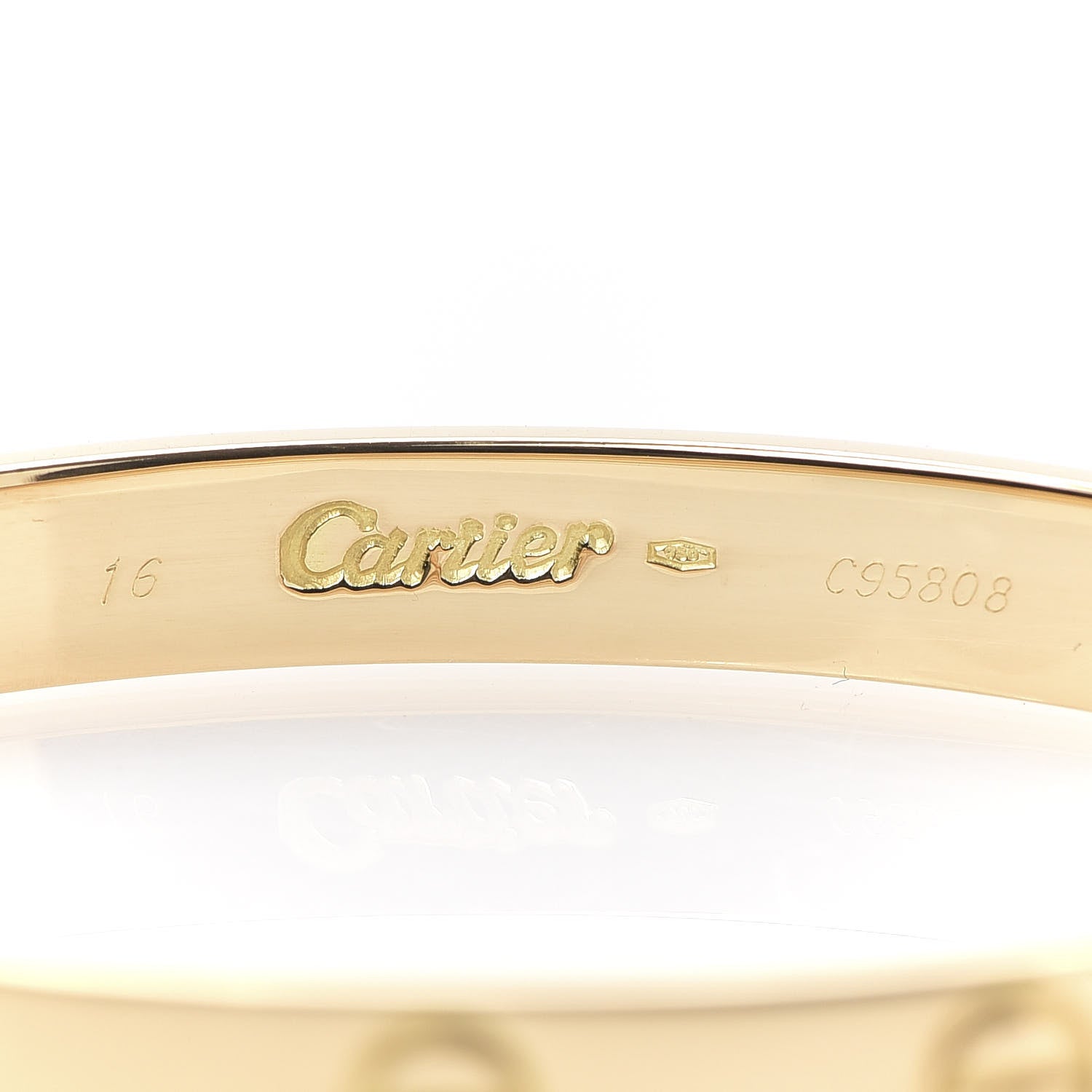 Cartier 18K Yellow Gold LOVE Bracelet 16 5 of 5