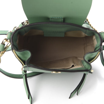 Chloe Suede Calfskin Mini Faye Backpack Happy Green 4 of 9