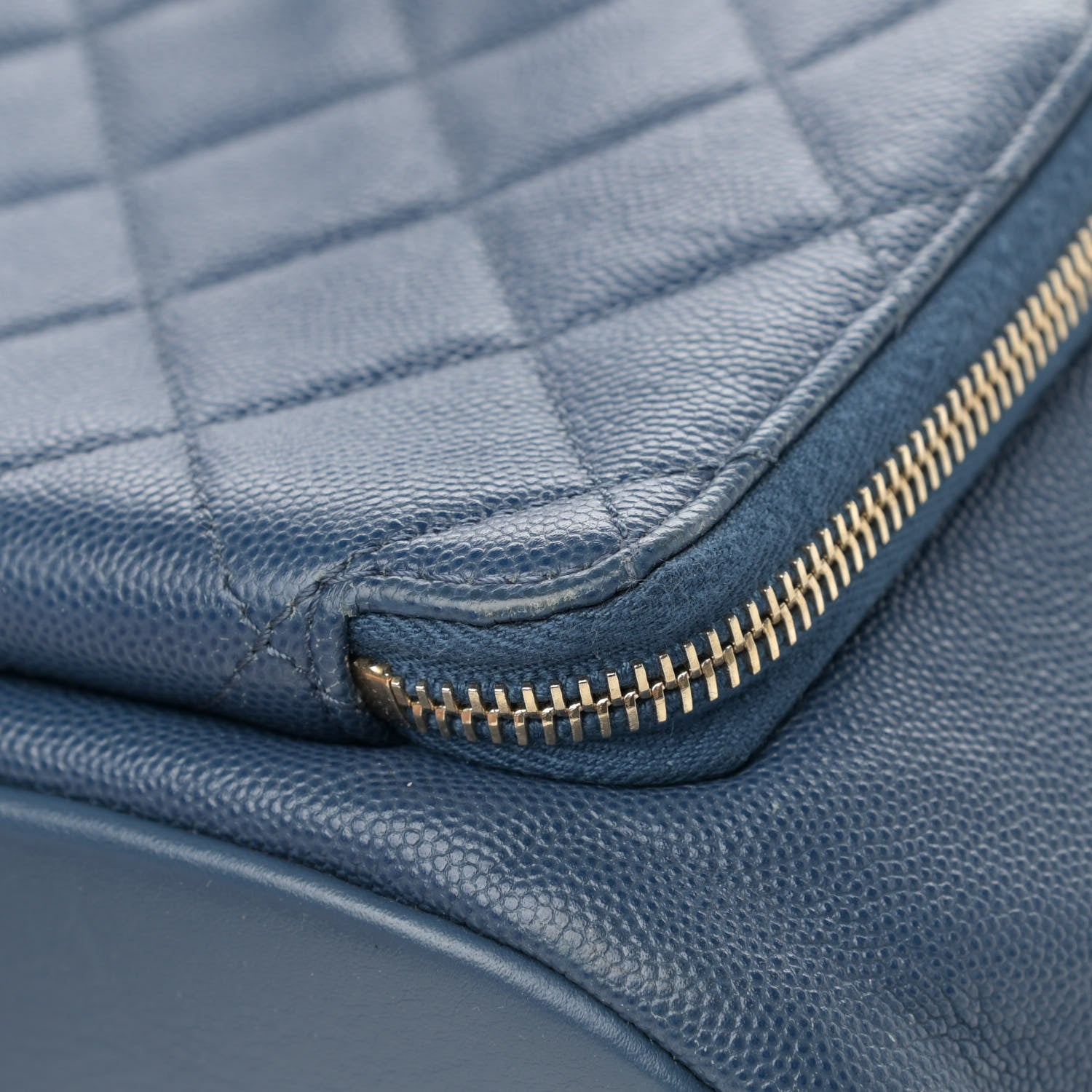 Chanel Caviar Quilted Business Affinity Backpack Blue 11 of 16