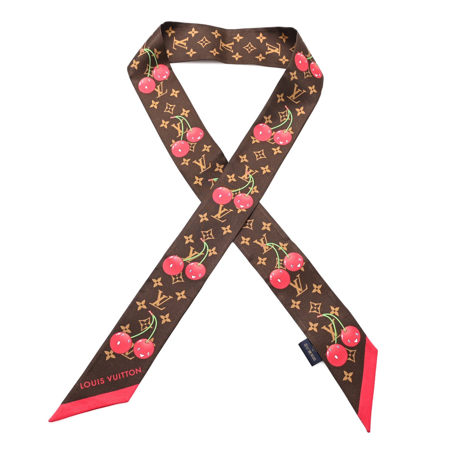 LV X TM Silk Monogram Cerises Bandeau Brown