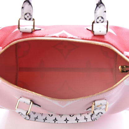 Louis Vuitton Monogram Giant Speedy Bandouliere 30 Rouge 6 of 10