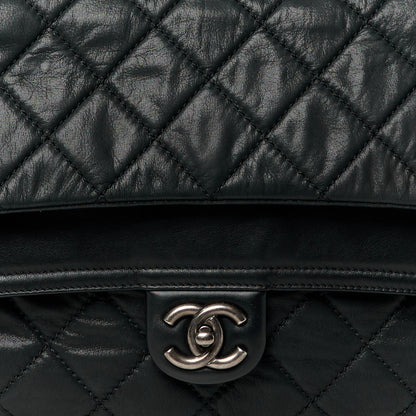 Chanel Iridescent Calfskin Jumbo In the Mix Double Flap Black 8 of 13