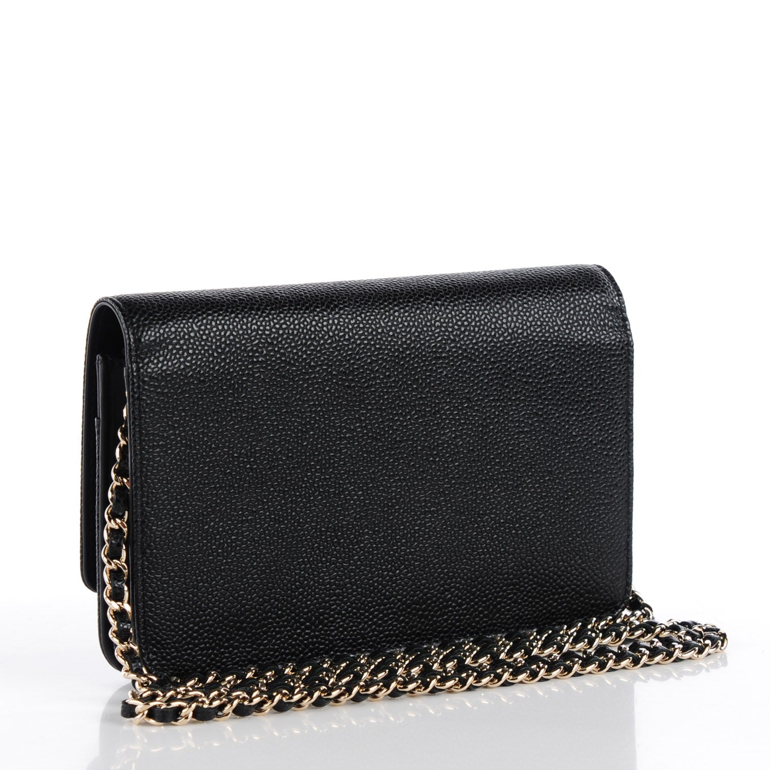 Chanel Caviar Timeless CC Wallet On Chain WOC Black 7 of 37