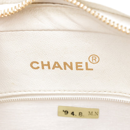 Chanel Caviar Quilted Camera Case White 5 of 12