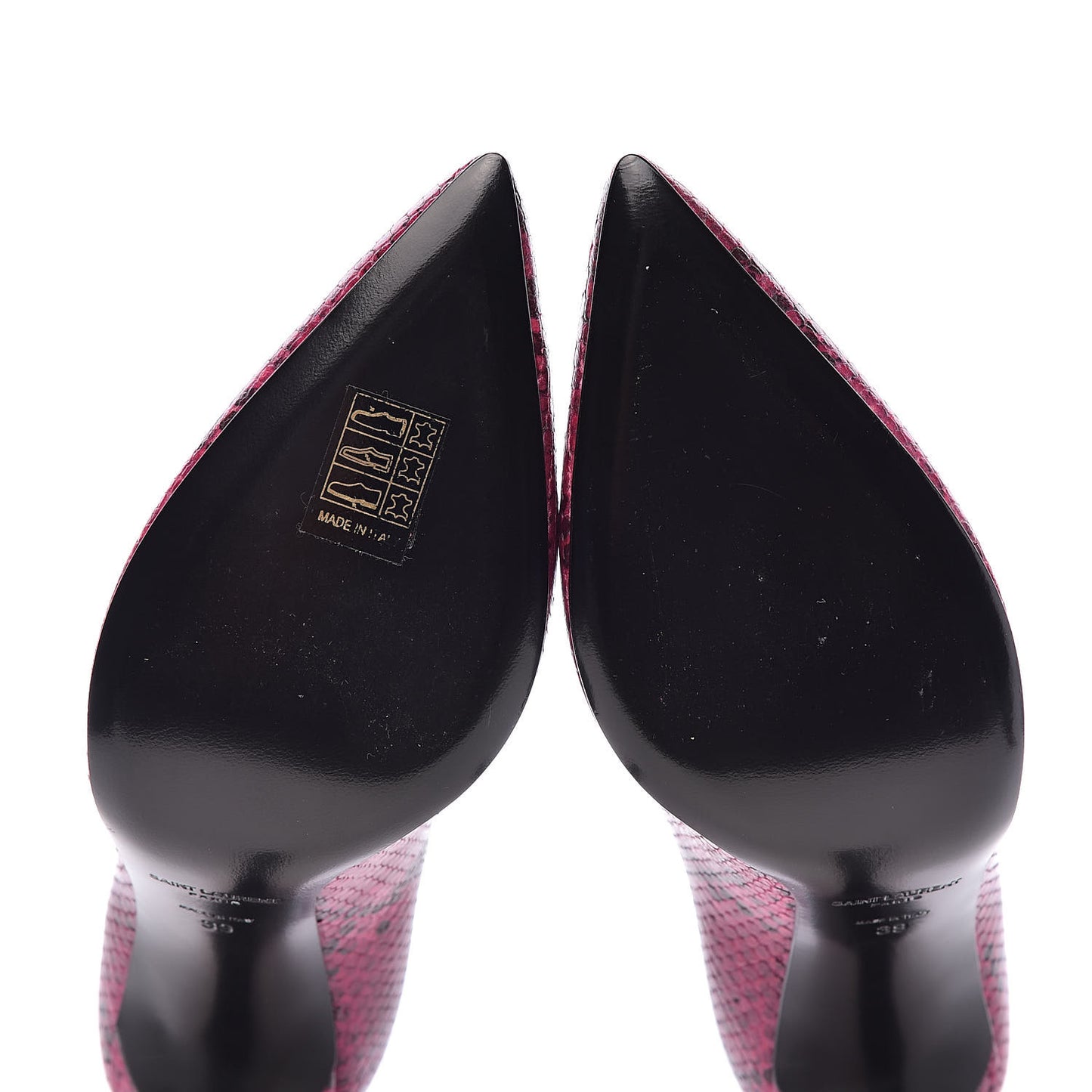 Python Calfskin Embossed Classic Paris 105 Pumps 39 Fuchsia