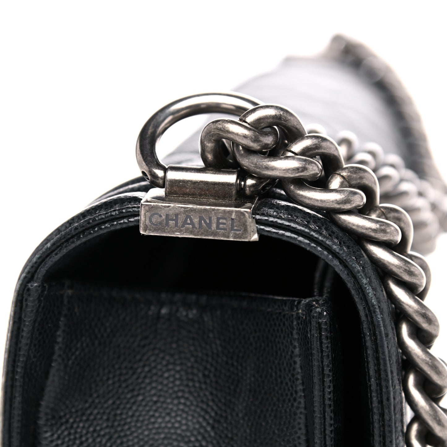 Caviar Quilted New Medium Boy Flap Black