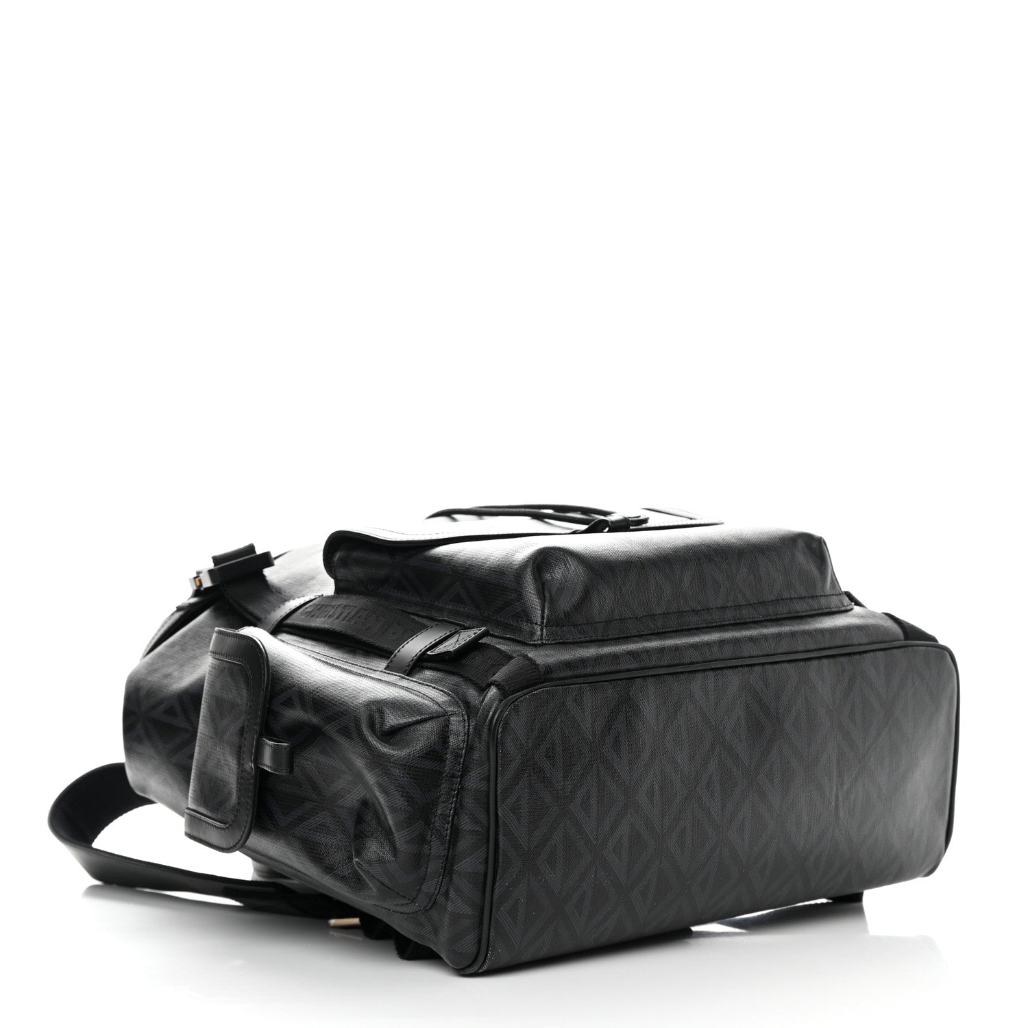 Christian Dior Canvas CD Diamond Hit The Road Backpack Black 4 of 13