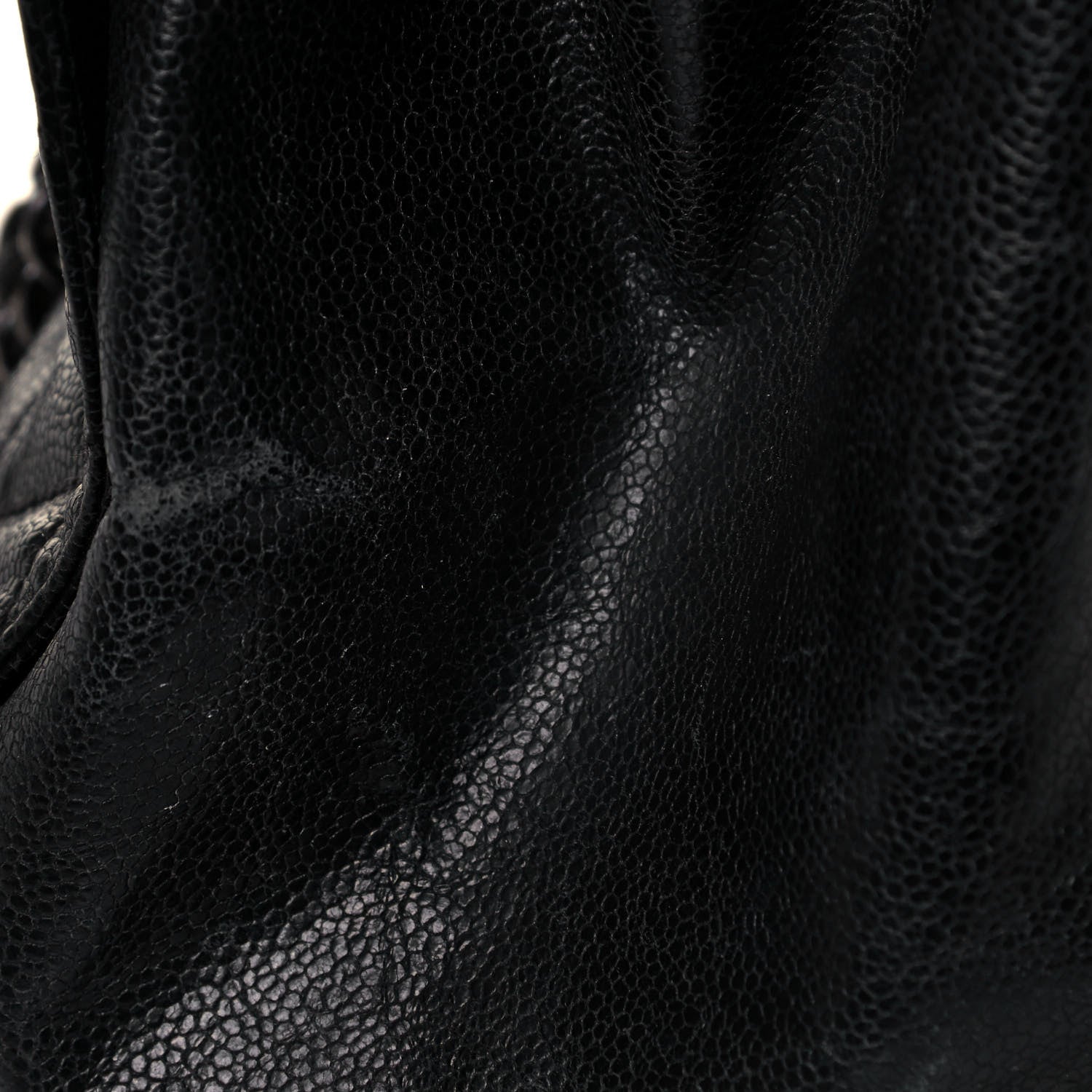 Chanel Crumpled Grained Calfskin Quilted CC Crave Tote Black 17 of 18