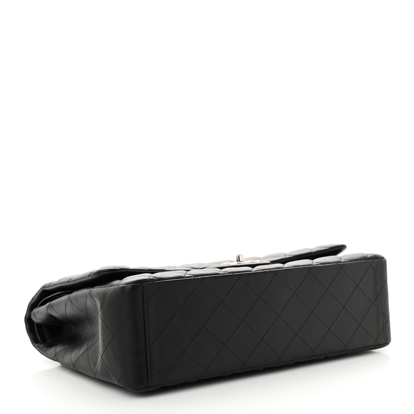 Caviar Quilted Maxi Double Flap Black