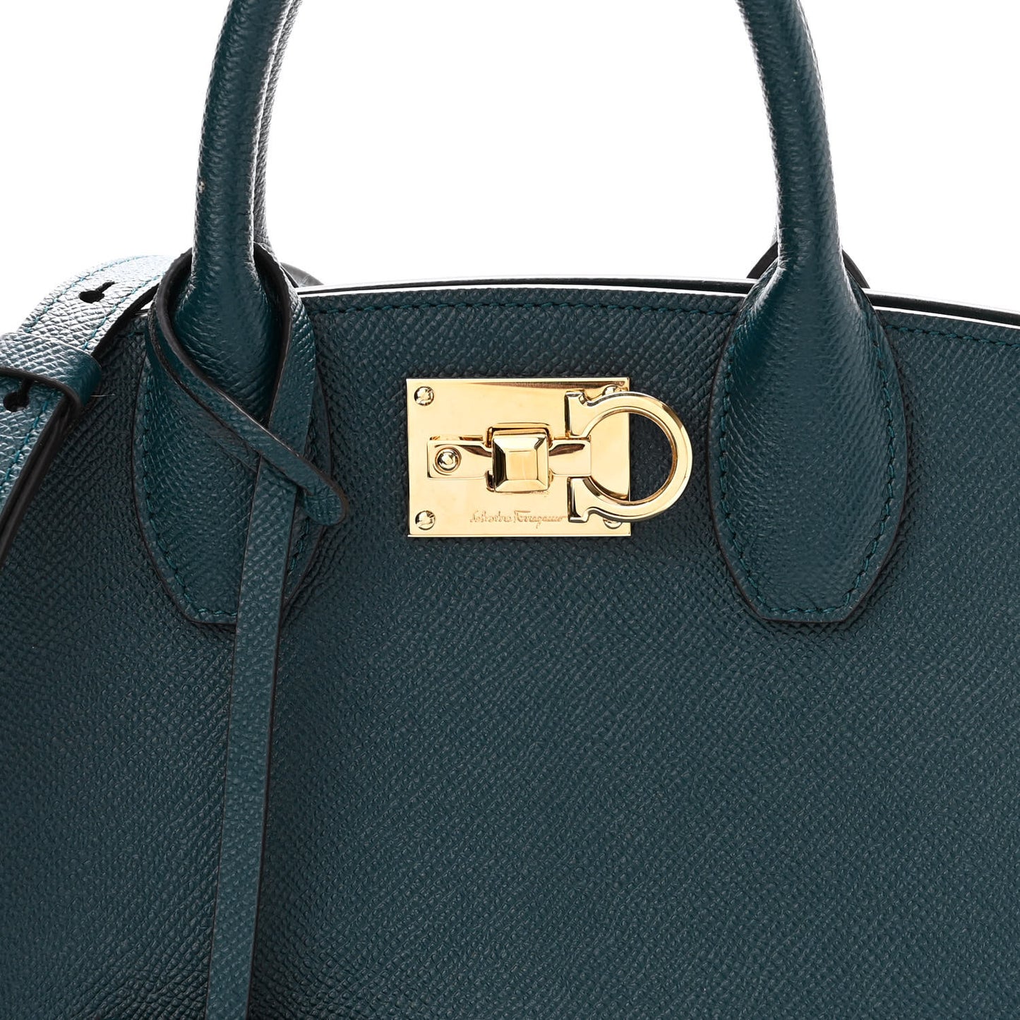 Calfskin Small Studio Box Bag Dark Green