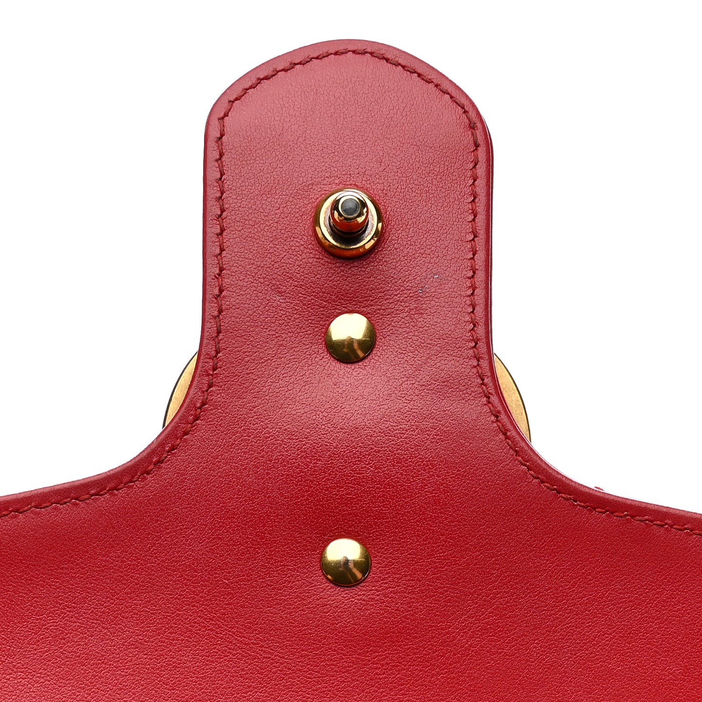 Calfskin Matelasse Small GG Marmont Shoulder Bag Hibiscus Red