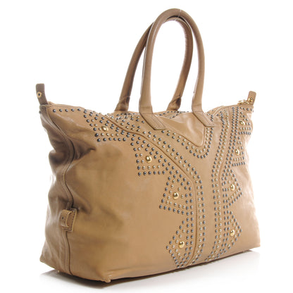 Saint Laurent Studded Sac Y Rock Beige 3 of 10