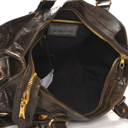 Balenciaga Chevre Giant 21 Gold Hardware Part Time Vert Fonce 5 of 12