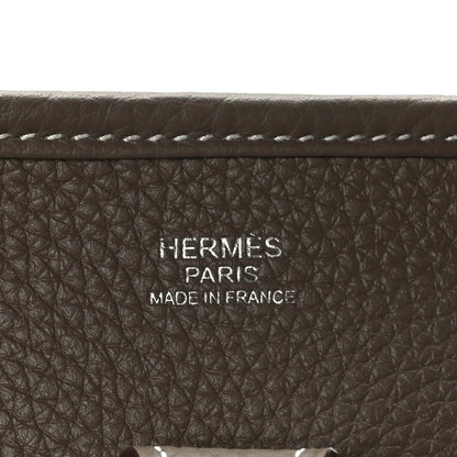 Hermes Taurillon Clemence Evelyne III PM Etoupe 6 of 10