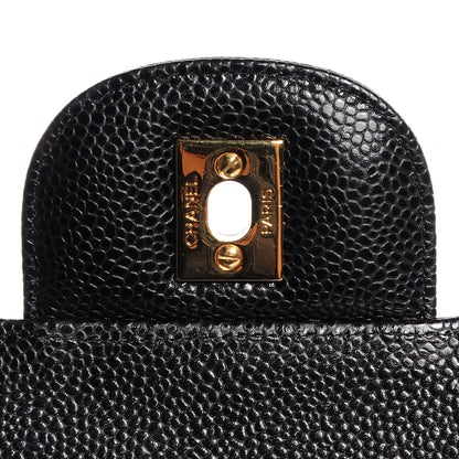Chanel Caviar Quilted Jumbo Double Flap Black 7 of 9