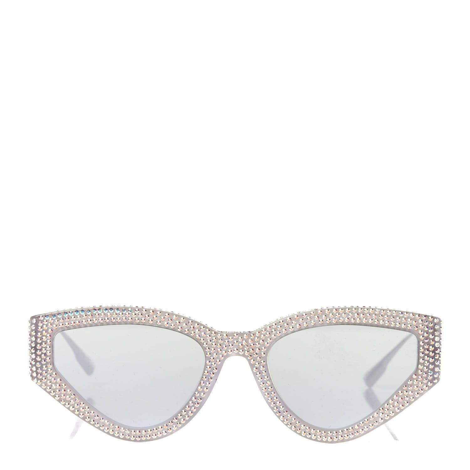 Christian Dior Acetate Crystal CatStyleDior1S Sunglasses Silver 2 of 10