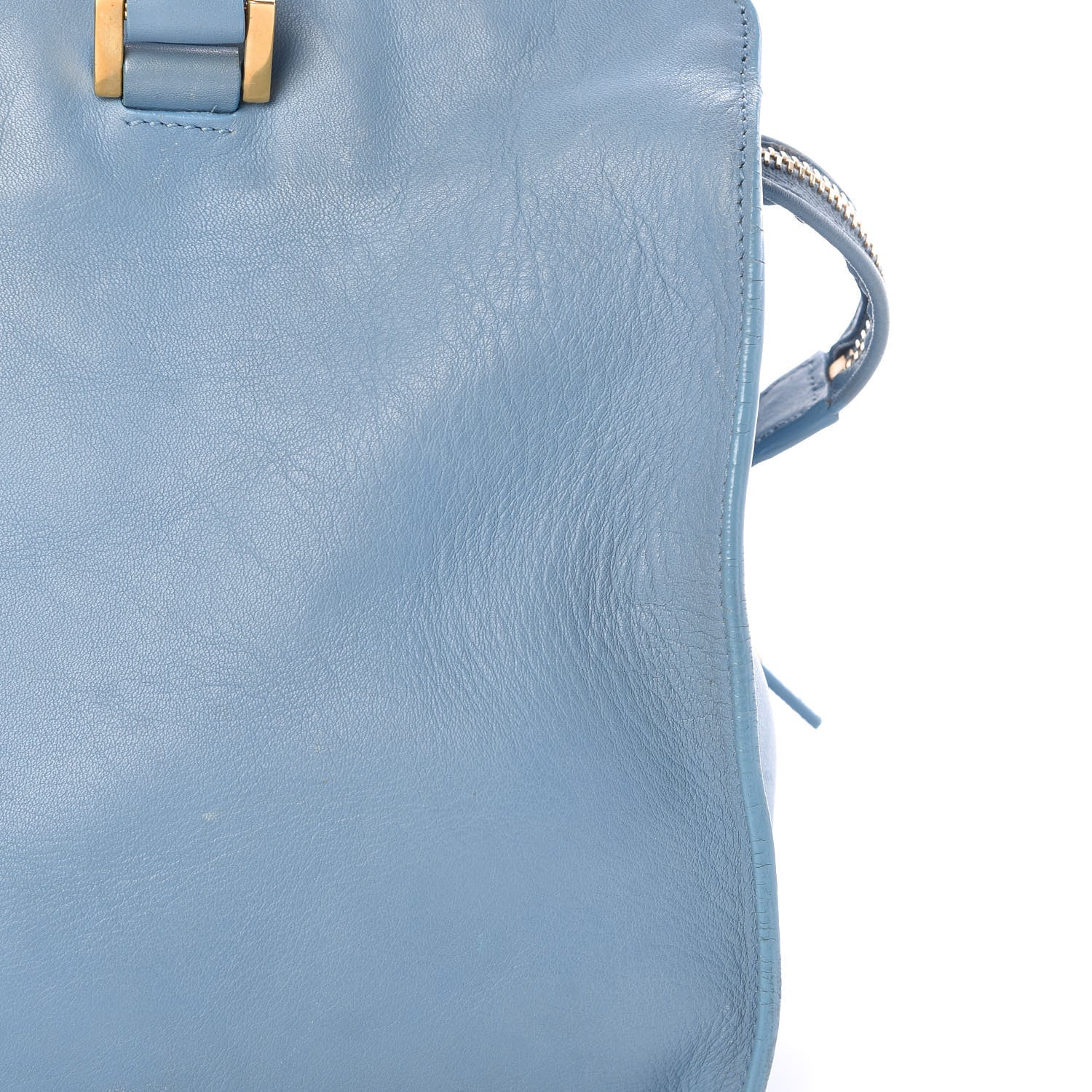 Saint Laurent Calfskin Small Classic Y Cabas Blue Glacier 9 of 14