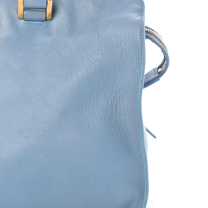 Saint Laurent Calfskin Small Classic Y Cabas Blue Glacier 9 of 14
