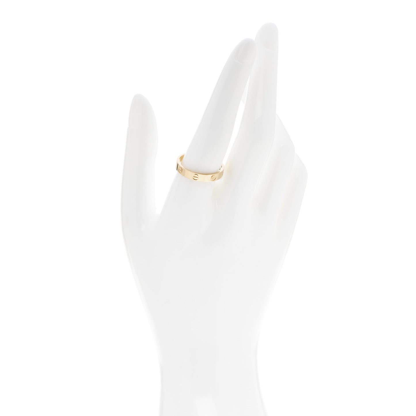 18K Yellow Gold 3.5mm LOVE Wedding Band Ring 60 9