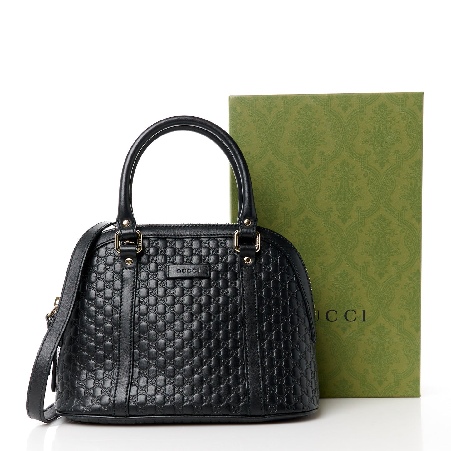 Microguccissima Mini Dome Bag Black