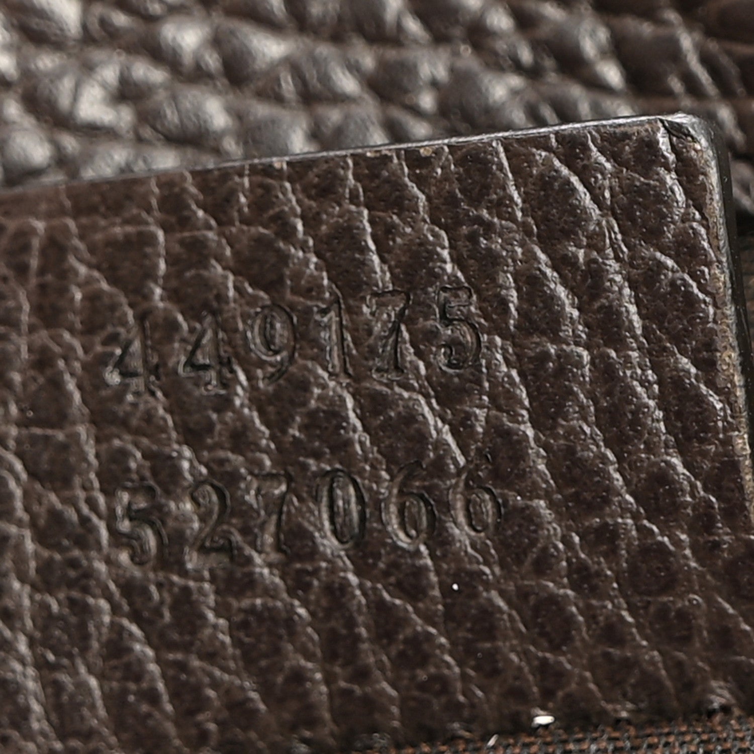 Gucci Monogram Dollar Calfskin O Drawstring Backpack Beige Ebony Testa di Moro Dark Chocolate 7 of 10